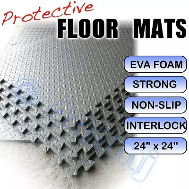 12mm Anti- Affaticamento Casa Palestra Officina Intrlock Pavimento Stuoie Luce