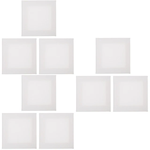 9 PIEZAS Pintura Lienzo Paneles Blanco Pintura al óleo Lienzos Pintor al óleo artístico (blanco)