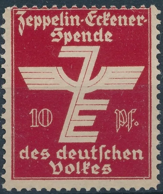 Stamp Label Germany 1933 Graf Zeppelin Airship Poster Cinderella Red MNH 2