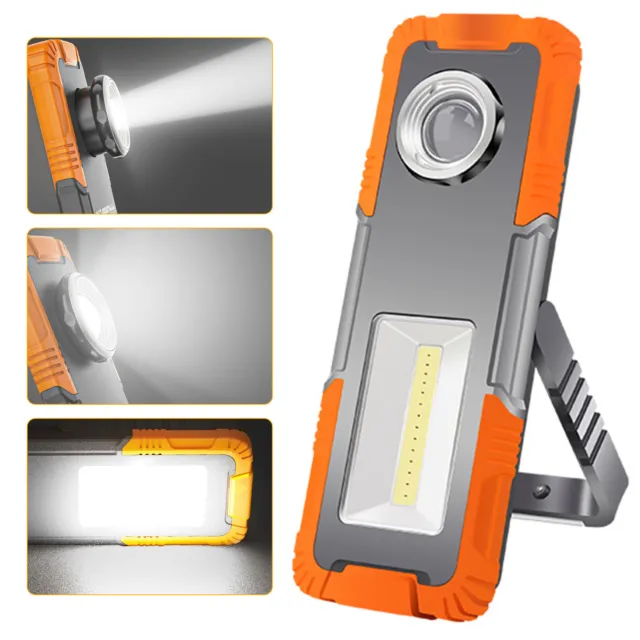 Luce da lavoro COB LED auto batteria lampada officina USB lampada manuale con gancio magnetico