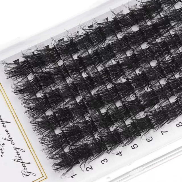 Women Faux Mink Individual Cluster Lashes Soft Fluff DIY Eyelash Extension