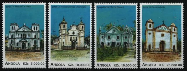 Angola 1996 - n. Michel 1098-1101 ** - nuovo di zecca - chiese / chiese