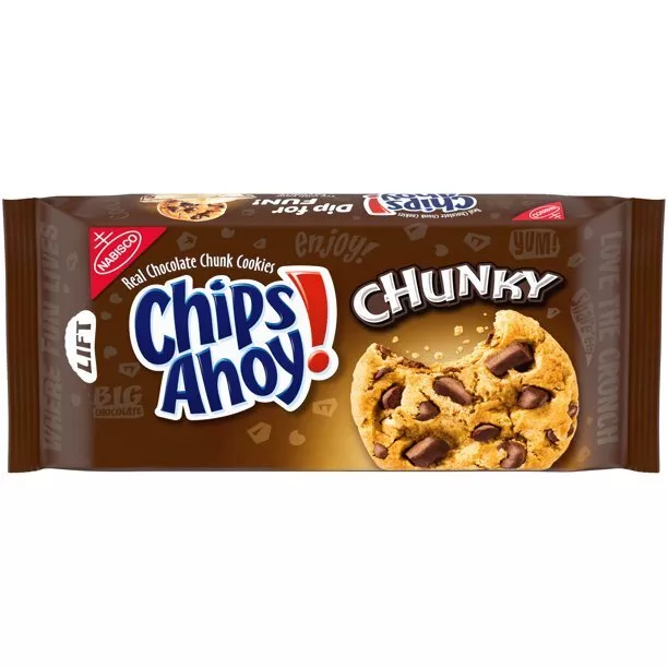 Chips Ahoy ! Gros Chocolat Puce Cookies 349ml X2 Boîtes Exp 07/2023