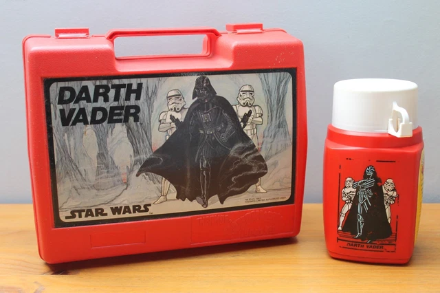 VINTAGE THERMOS STAR Wars Darth Vader Lunch Box with Roughneck