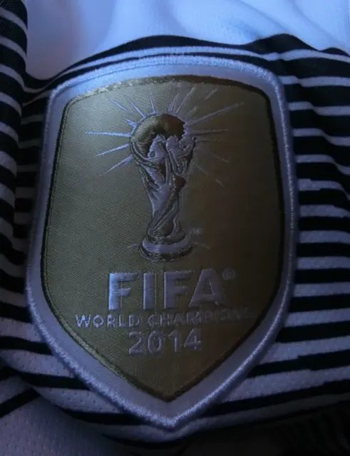 Original gebrauchtes *Deutsches* National-Trikot von*Adidas*Gr.L Weiß FIFA2014