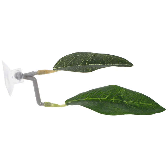 Lit Feuille De Lotus Flottant Pour Poisson Betta - Décoration Aquarium, Hamac De Repos, ABS, Vert, 6.5 Cm