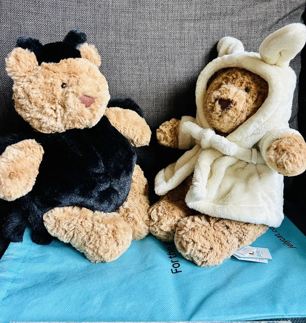 JELLYCAT BATHROBE BARTHOLOMEW Bear + Bear 'Spider'💝🐻 BUNDLE 🐻💝Promotion ...