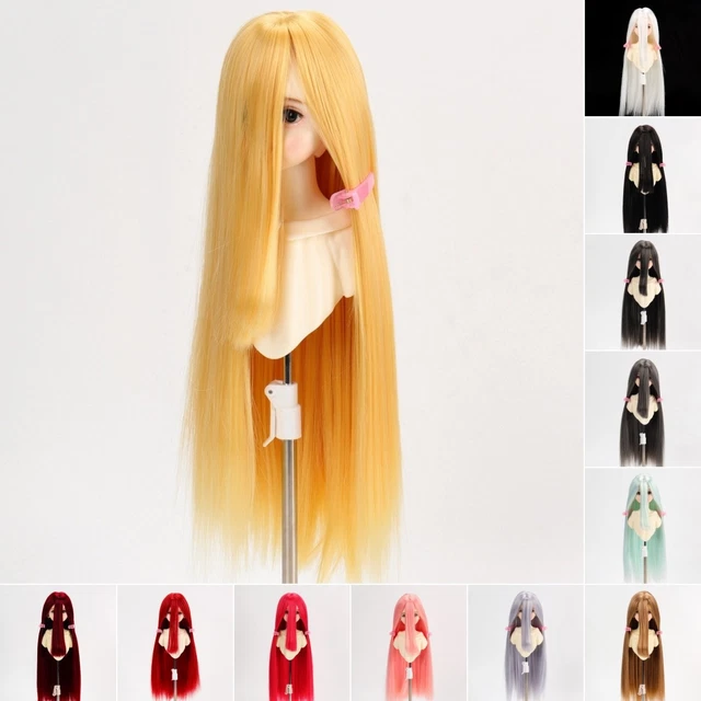 Perruque Pour Poupée 100% Cheveux Naturels - Taille 4 (24 Cm / 9.45 Inch) - Fabriquée En France