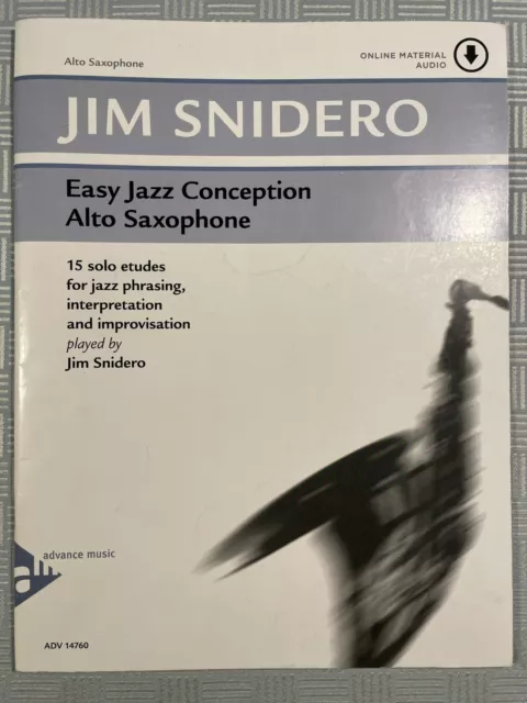 JIM SNIDERO - EASY JAZZ CONCEPTION ALTO SAXOPHONE - TOP Zustand - KLASSIKER !!!