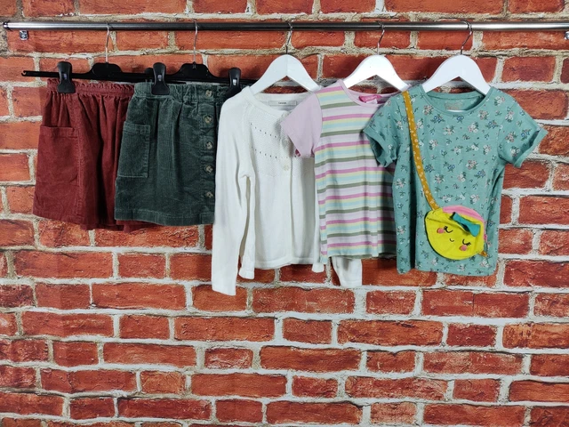 T-Shirt Cardigan Donna Pacchetto Età 4-5 Anni Next John Lewis Ecc Gonna Con Corda 110Cm