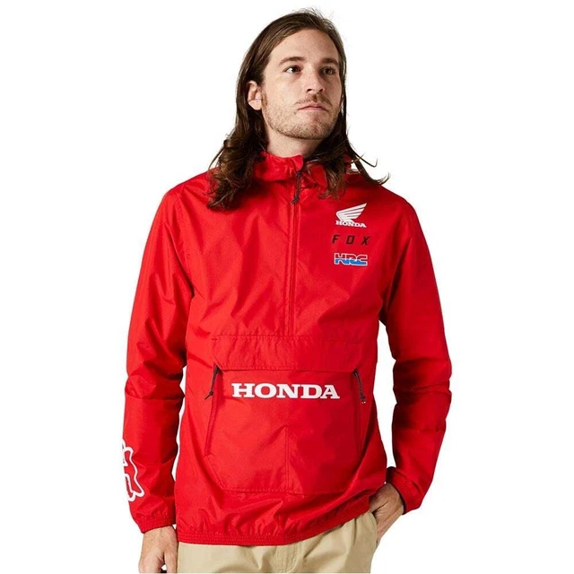 FOX RACING MEN S MX Casuals HONDA Anorak Jacket Flame Red 75.00