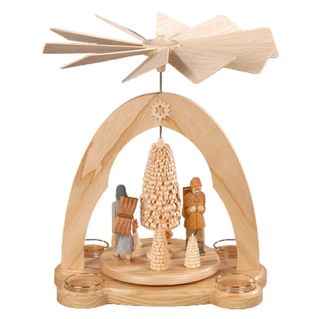 Natural Forest Travelers Tealight Pyramid - Single Tier