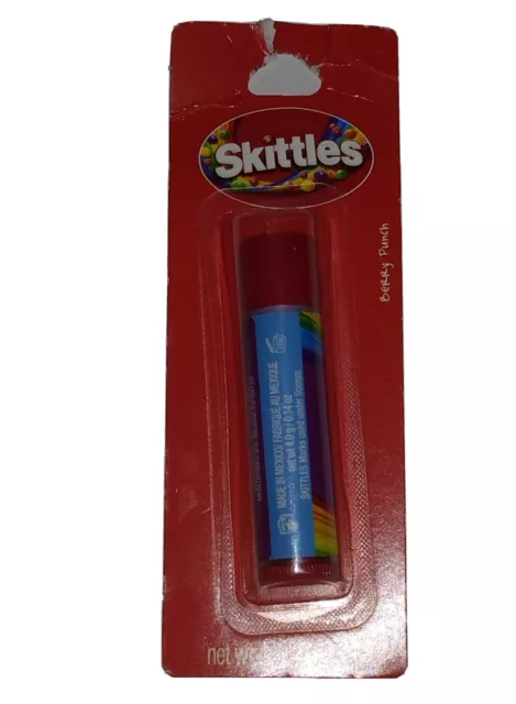 SKITTLES Candy Flavored Lip Balm Chapped Lips Moisturizer Berry Punch ~ Sealed