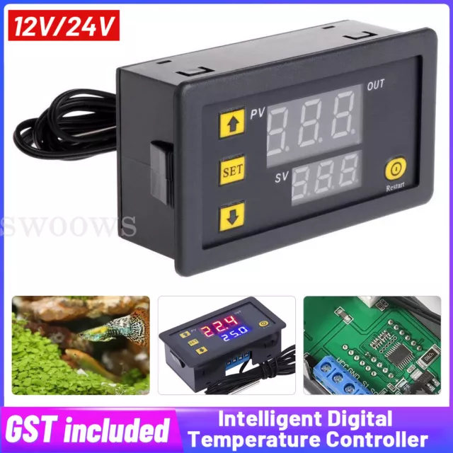 12V/24V Intelligent Digital Temperature Controller Thermostat Control Switch