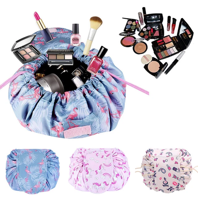 Portable Makeup Drawstring Bag Storage Magic Travel Pouch Cosmetic Make-up Bags