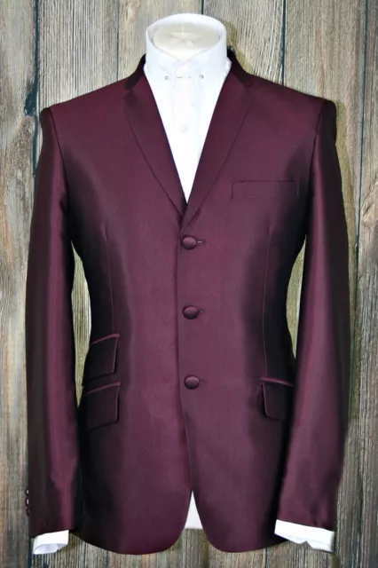 FARAH Hampton Retro 1960s Mod 2 Button Slim Hopsack Suit Jacket