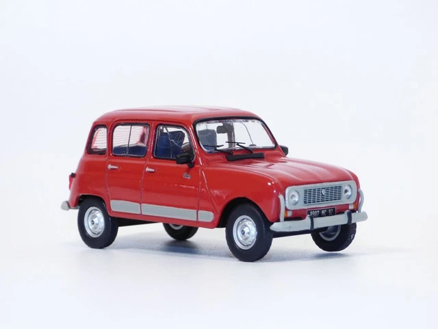 Odeon RENAULT4 GTL Clan de 1986 R4 4L Rouge Voiture de Collection 1/43