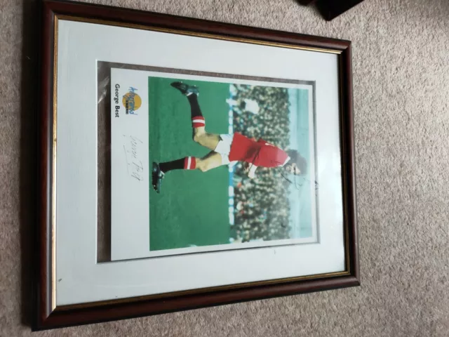 A George Best Autographed Picture