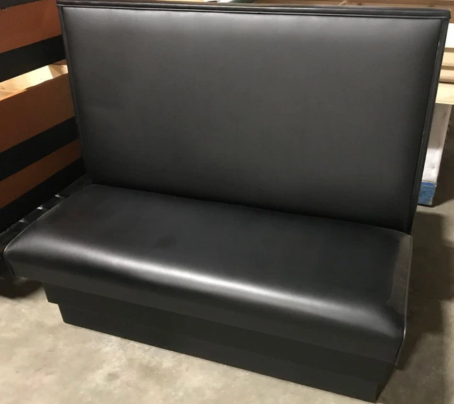 Restaurant Booth 48"L x 42"H single and double side booth, Quick Ship Made in US