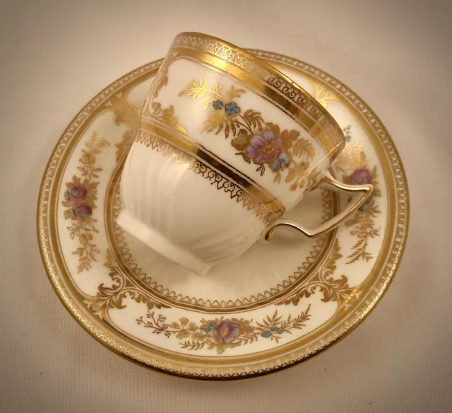 Antique Wedgwood Demitasse Cup & Saucer, Bone China