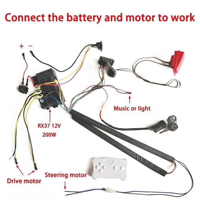 CHILDREN'S ELECTRIC CAR Modification Kit with Wireless Switch Receiver