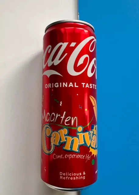 🌴 Coca Cola Caribbean Coke Unopened Can From Sint St. Maarten SXM Carnival 2024