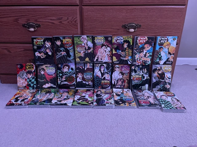 Demon Slayer Kimetsu No Yaiba Complete Manga Set Volumes 1-23 English Viz Media