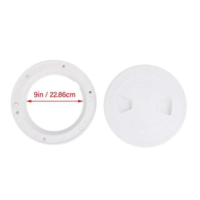 Plaque De Pont Ronde 8 Pouces Aramox – ABS Antidérapant UV – Trappe Inspection Bateau/Camping-Car