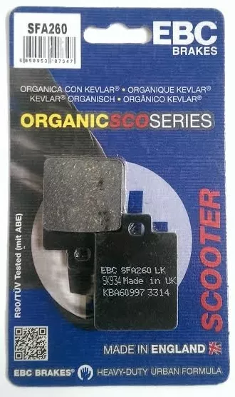 EBC Organic REAR Disc Brake Pads (1 Set) Fits GILERA DNA 50 (2001 to 2006)