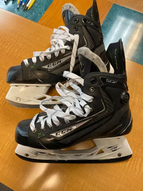 CCM Ribcor 50k Skates Size 9.0 EE WIDE USED BUT GOOD CONDITION!!!