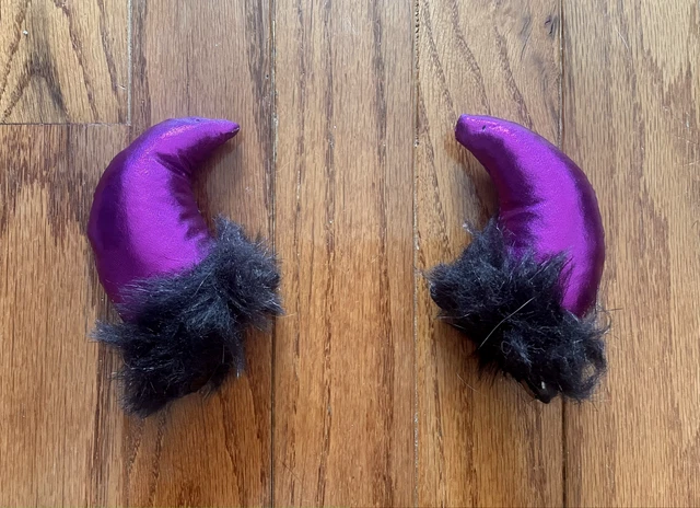 Purple Halloween Clip-On Horns - Costume Wear