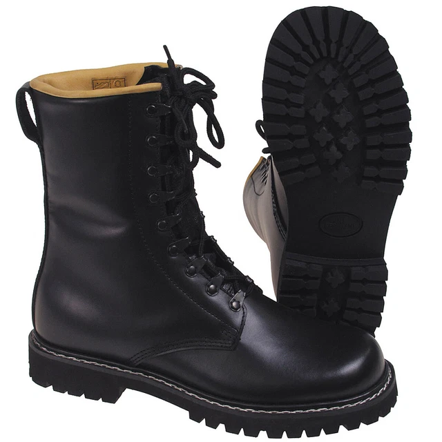 BOTTES DE COMBAT EN CUIR D'ACTION FRANÇAISE Pointure de la chaussure 38
