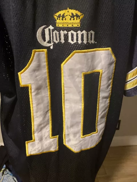 Corona Beer Football Jersey Mens XXL Sewn Embroidered Logo #10 cbh 3