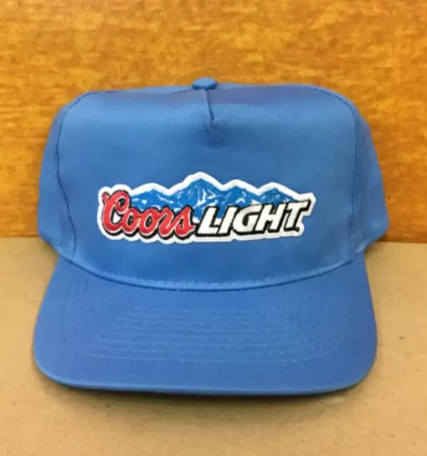 Vintage NOS Coors Light Beer Adjustable Snapback Cap Hat New