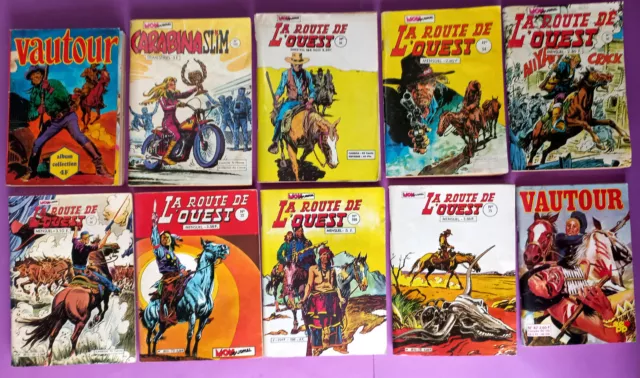 Lot de 10 PF Western Cow Boy La route de l'Ouest, Carabina Slim Vautour - Lot 30