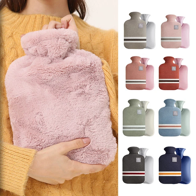 Hot Water Bottle Rubber Bag Heat / Cold Therapy Reusable PVC Bag New Soft Winter