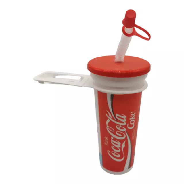 Coca Cola Becher Trinkhalm Pteranodon Dinosaurier Sammler Retro Vintage Motiv