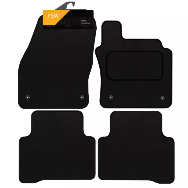 Fits Vw Touran 2016-Onwards Fully Tailored Carpet Car Floor Mats Black