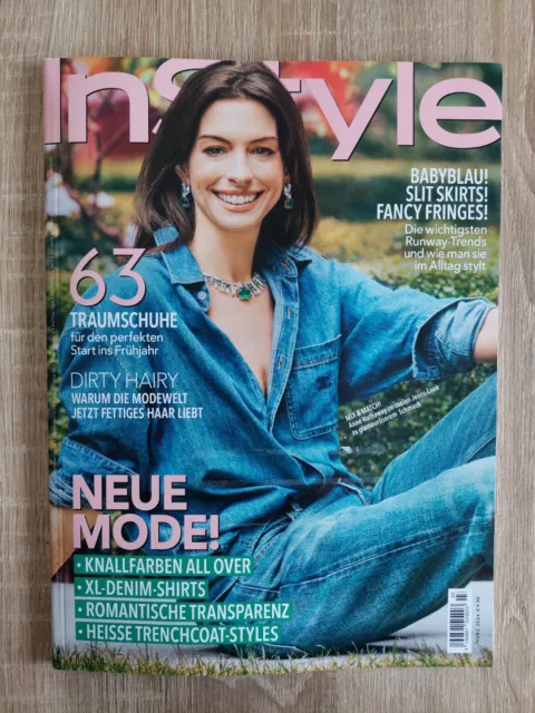 InStyle  Zeitschrift  Magazin März 2024   # ANNE HATHAWAY #  NEU !!