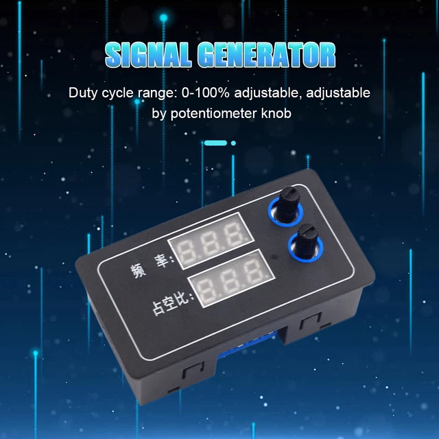 PWM SIGNAL GENERATOR with Potentiometer Switch Frequency Duty Cycle ...