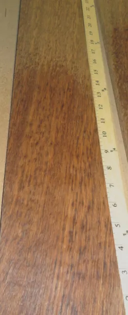 Oak Brown English Flake Figured wood veneer 4" x 83" raw 1/42" thickness 2