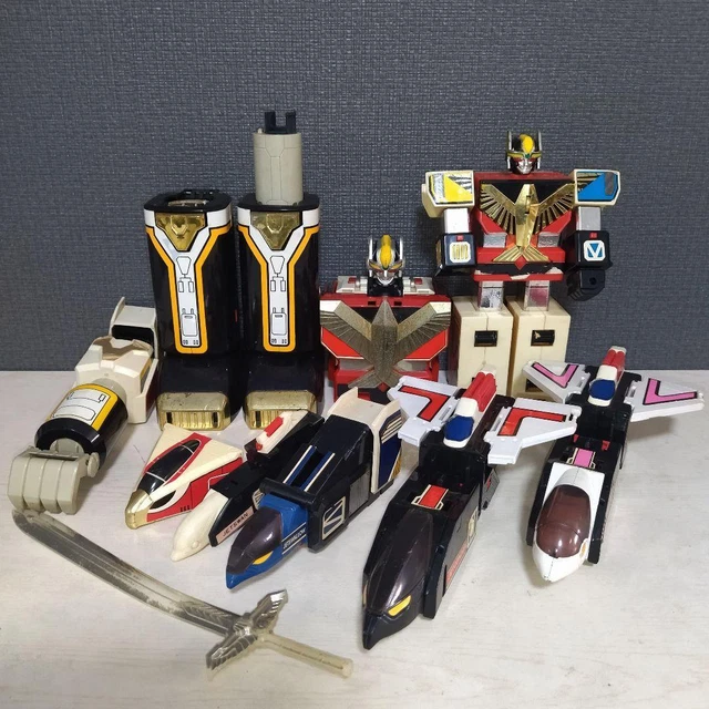 Power Rangers Chojin Sentai Jetman Bird Blaster set BANDAI 1991 Pistolet Vintage