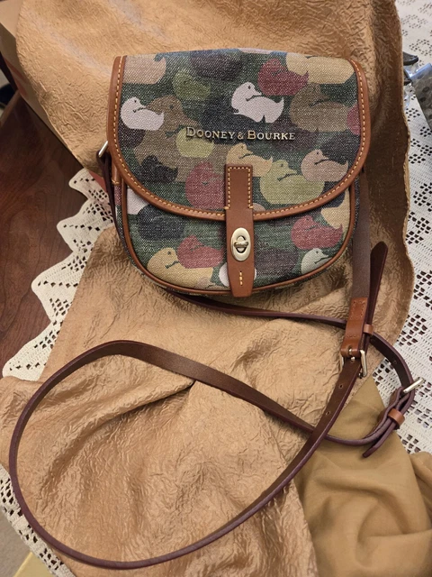 DOONEY BOURKE Camouflage Duck Green Coated Canvas Medium Cayden Tote NWT 298 56.00 PicClick