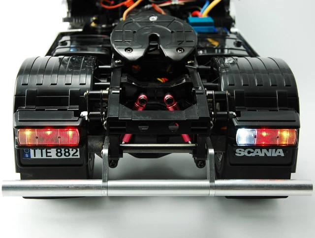 Kit D'Éclairage LED Avec Pare-chocs Arrière Pour Camion RC Tamiya Scania R620/R470 1/14