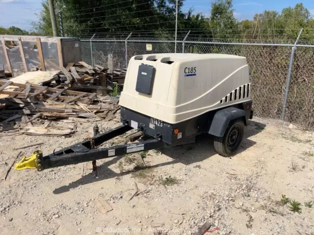 2013 Doosan C185 185 CFM Towable Air Compressor Kubota Diesel 125 PSI bidadoo
