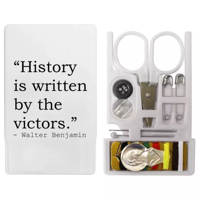History Quote By Walter Benjamin Mini Travel Sewing Kit (SE00003649)