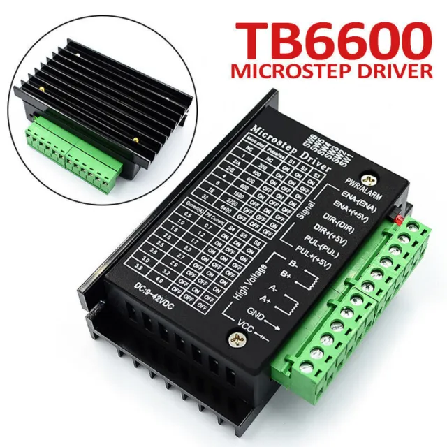 TB6600 Single Axis 4A Stepper Motor Driver Controller 9~42V Micro-Step CNC