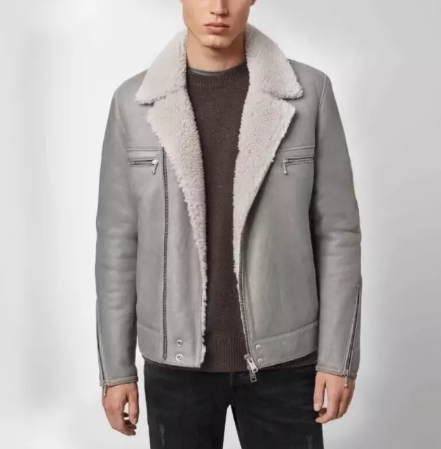 All Saints Shearling Jacket Mens FOR SALE PicClick UK