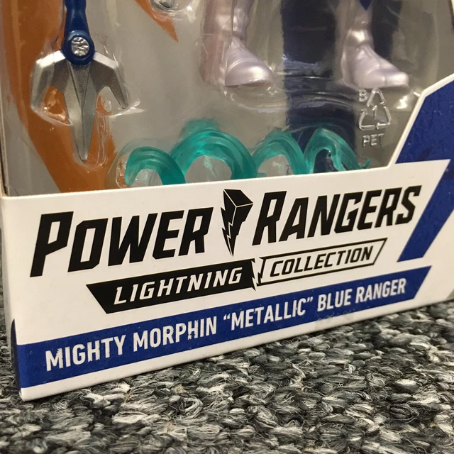 Power Rangers Lightning Collection Mighty Morphin “Metallic” Blue Ranger  *Read* 7