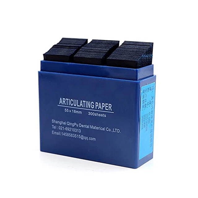 Junco 300 Sheet/Box Dental Articulating Paper Strips Double Side Bite Paper 5...